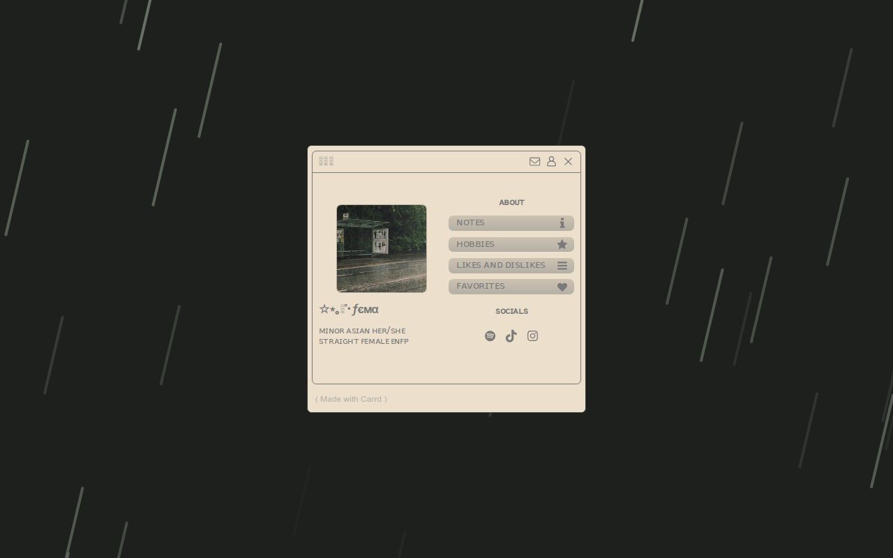 Carrd profile picture for @fema